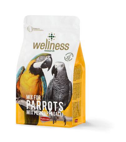 wellness-mix-for-parrots-750g غذای کامل طوطیان نژاد بزرگ وینلس پادوان